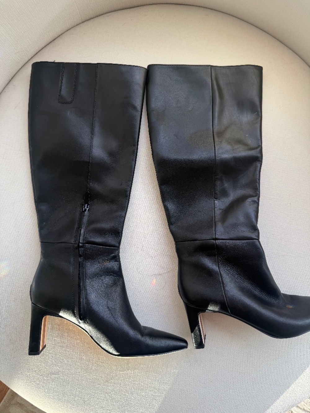 WIDE CALF SYLVIA BOOT IN BLACK